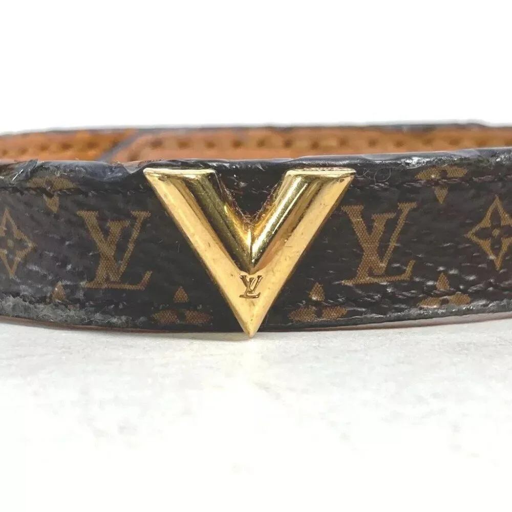LOUIS VUITTON M6042F Monogram Bracelet-Essential V Bangle Bracelet - Picture 9 of 12